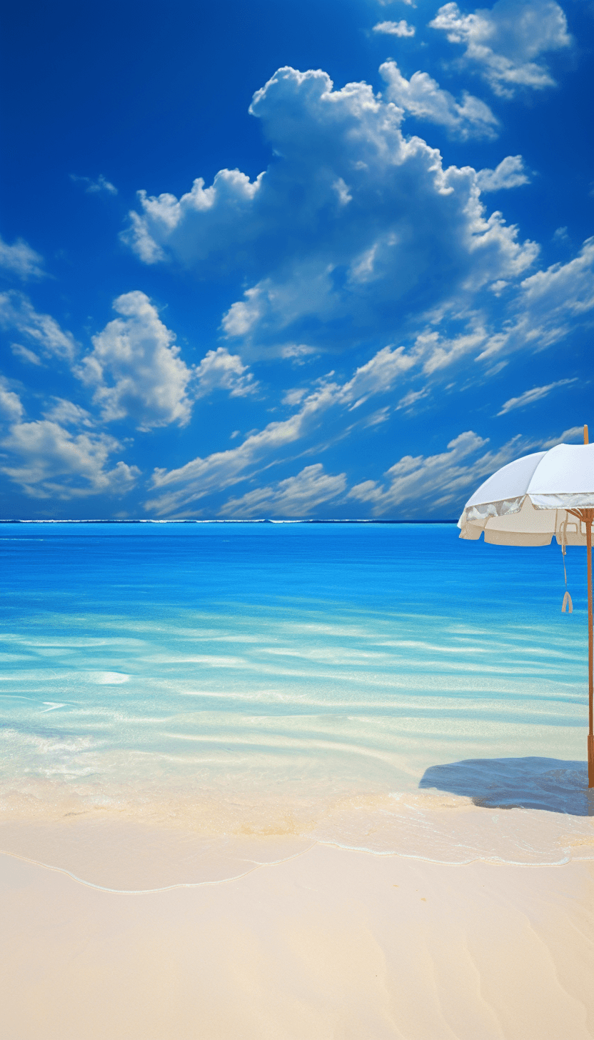 Midjourney: Colorful Beachscape