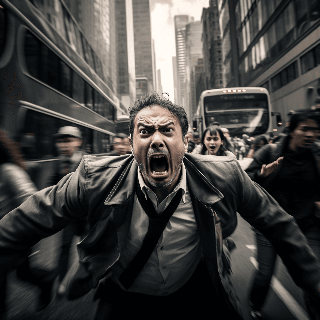 Midjourney: City Rage