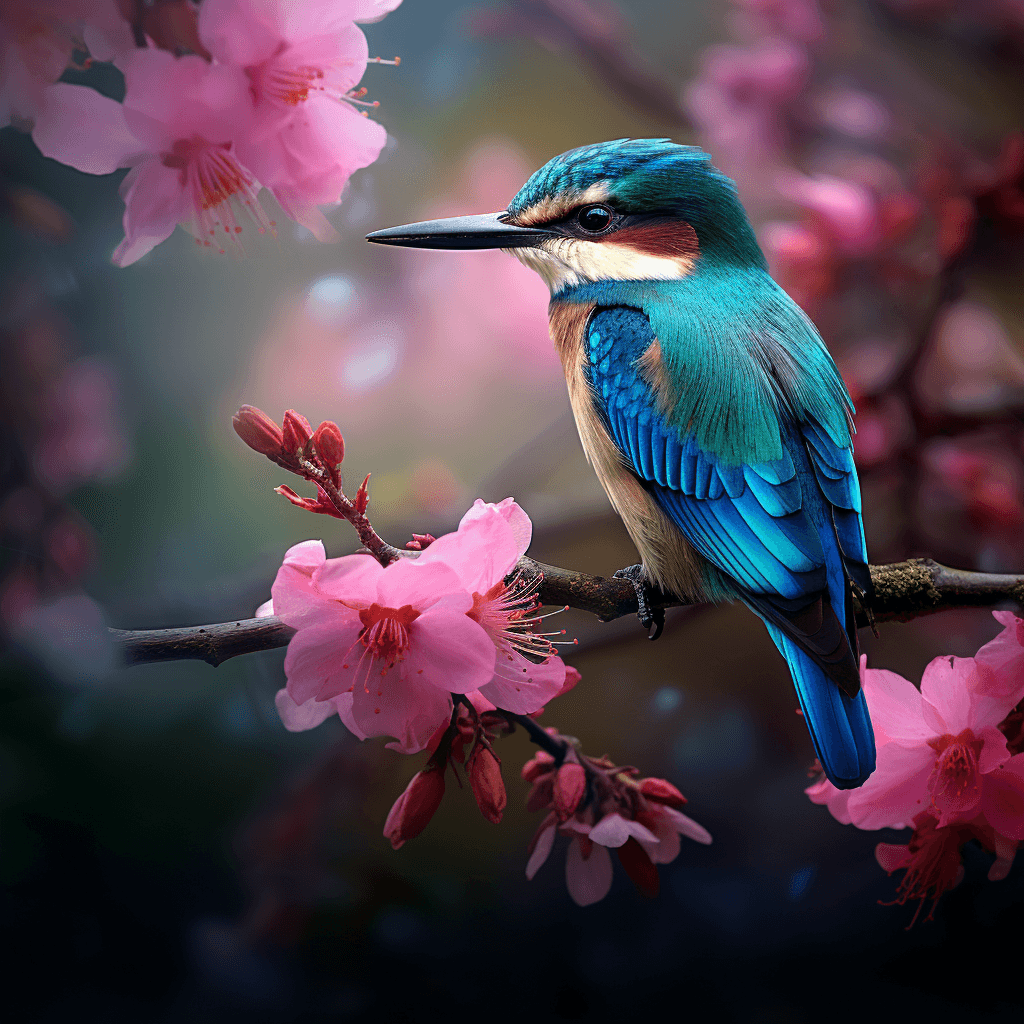 Midjourney: Tranquil Avian Haven