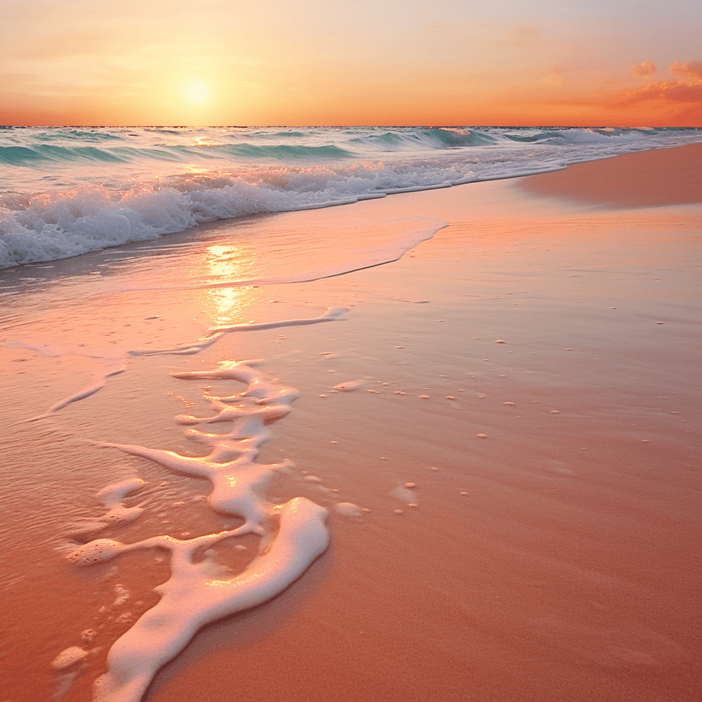 Midjourney: Warm Beach