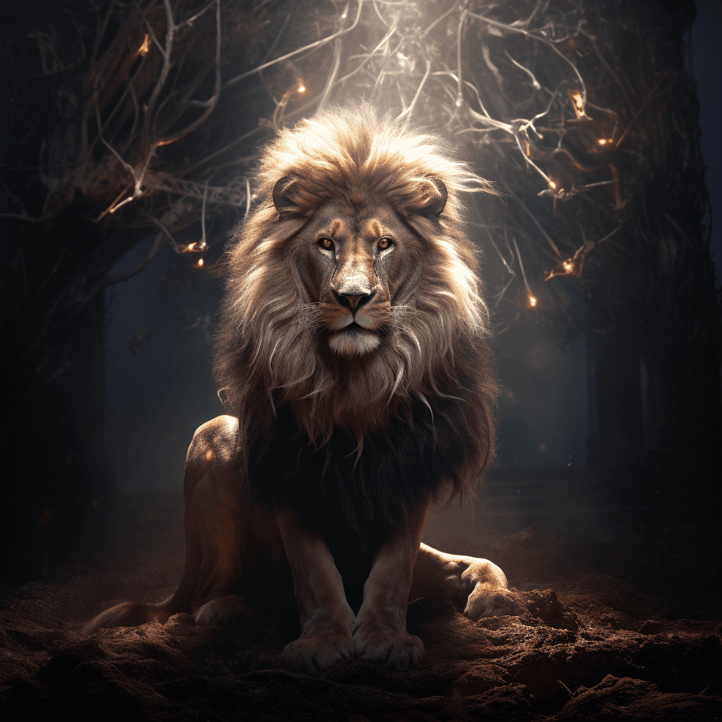 Midjourney: Enigmatic Lion