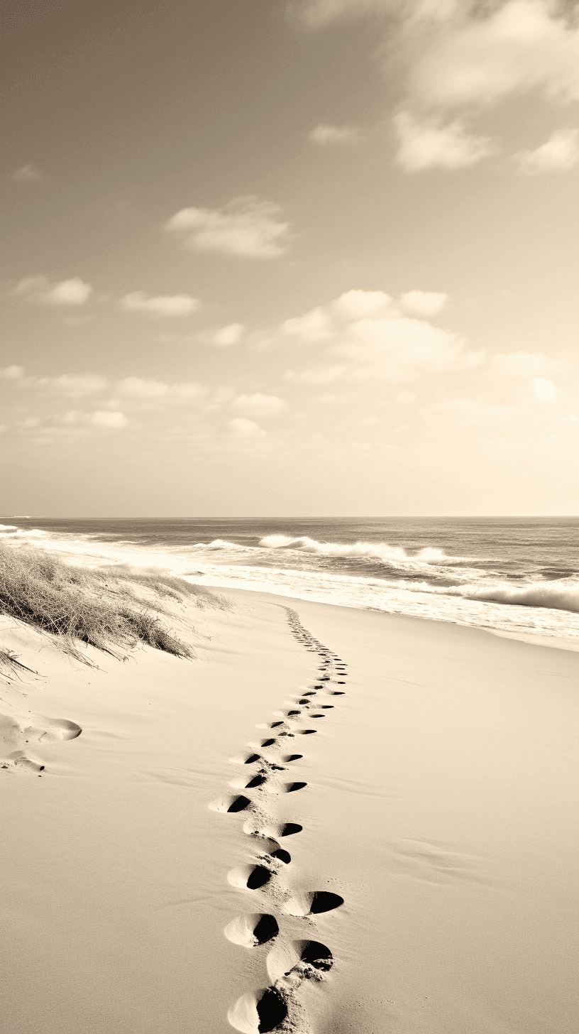 Midjourney: Serene Beachscape