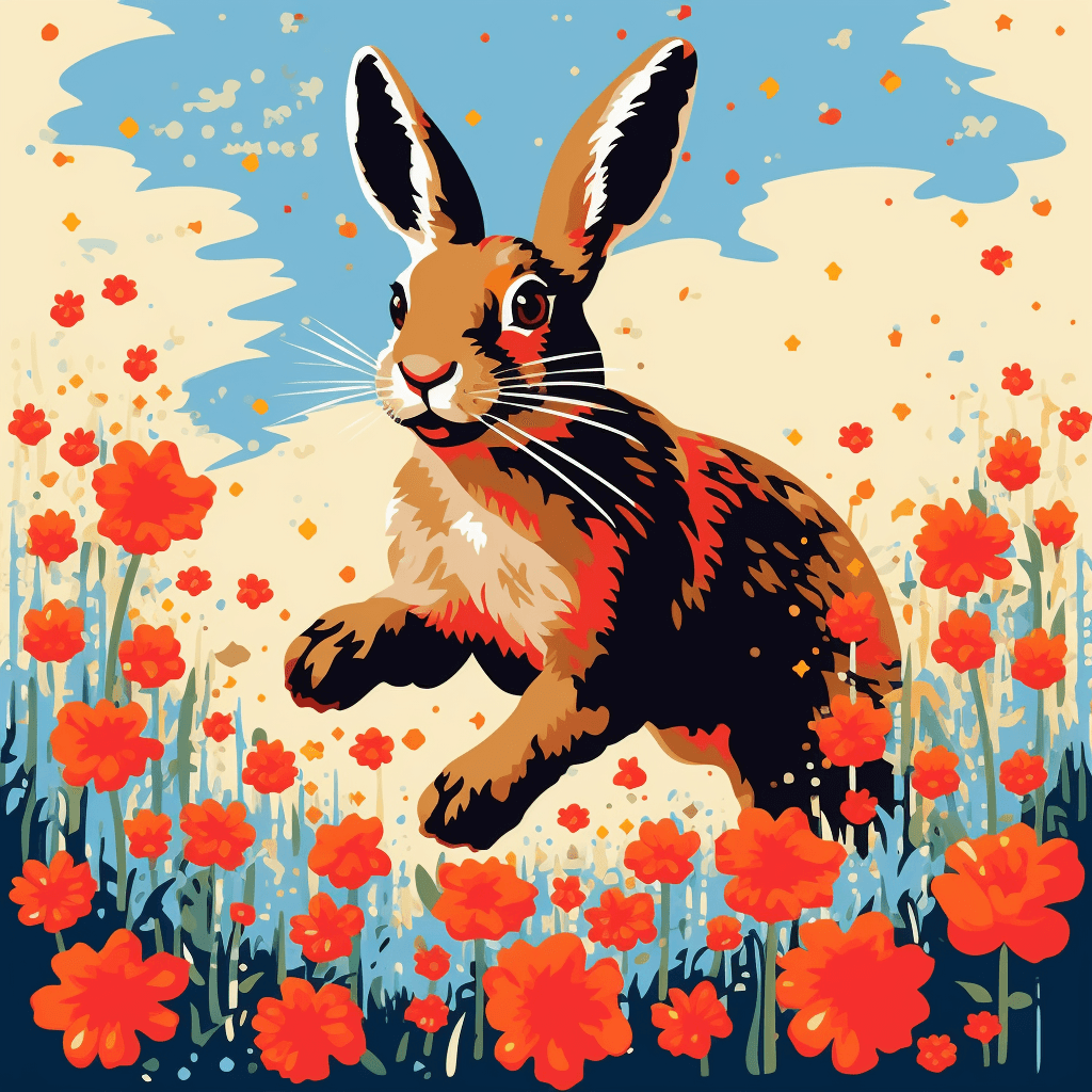 Midjourney: Joyful Rabbit