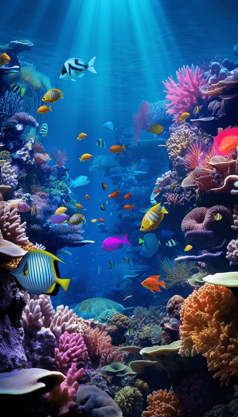 Midjourney: Vibrant Underwater World