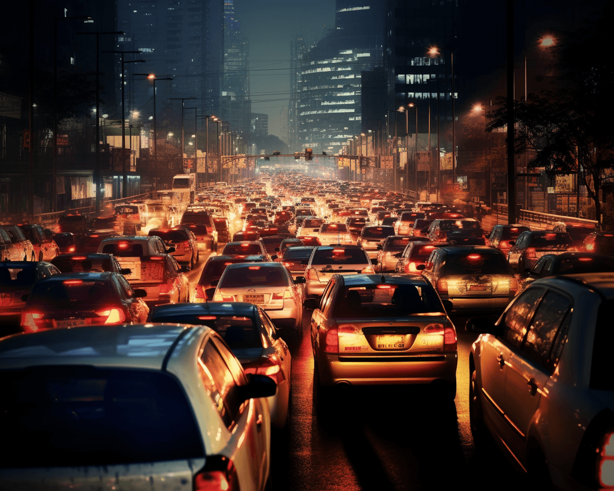 Midjourney: Traffic Tides