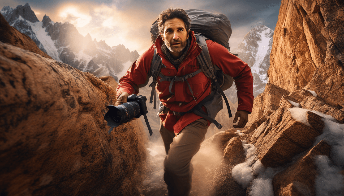 Midjourney: Man Exploring