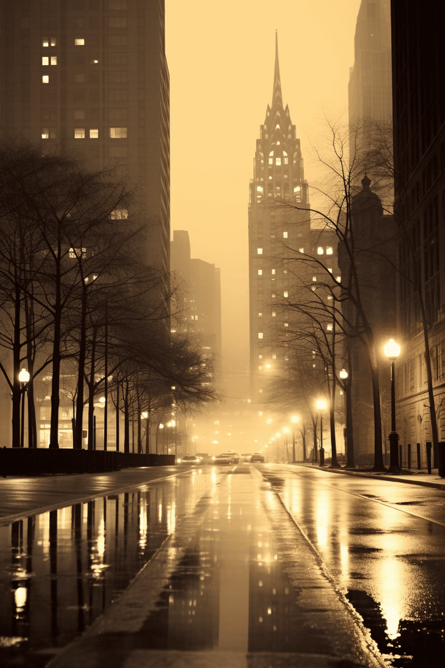 Midjourney: Chilly City