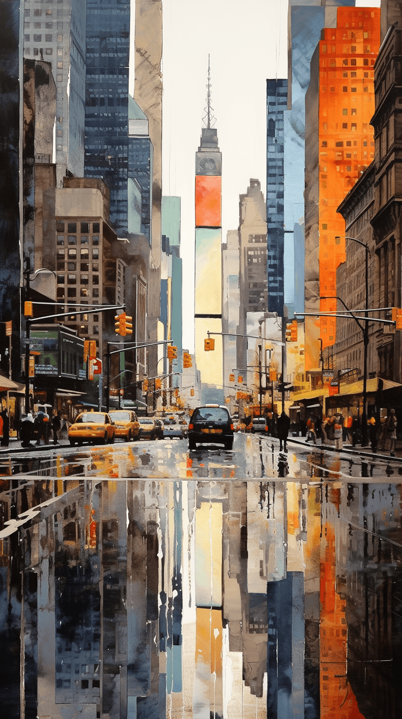 Midjourney: Urban Reflections