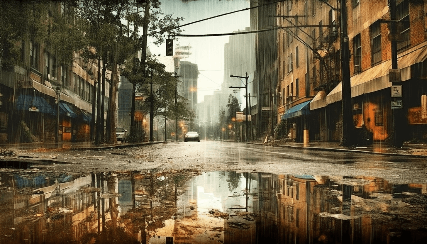 Midjourney: Muddy Rain