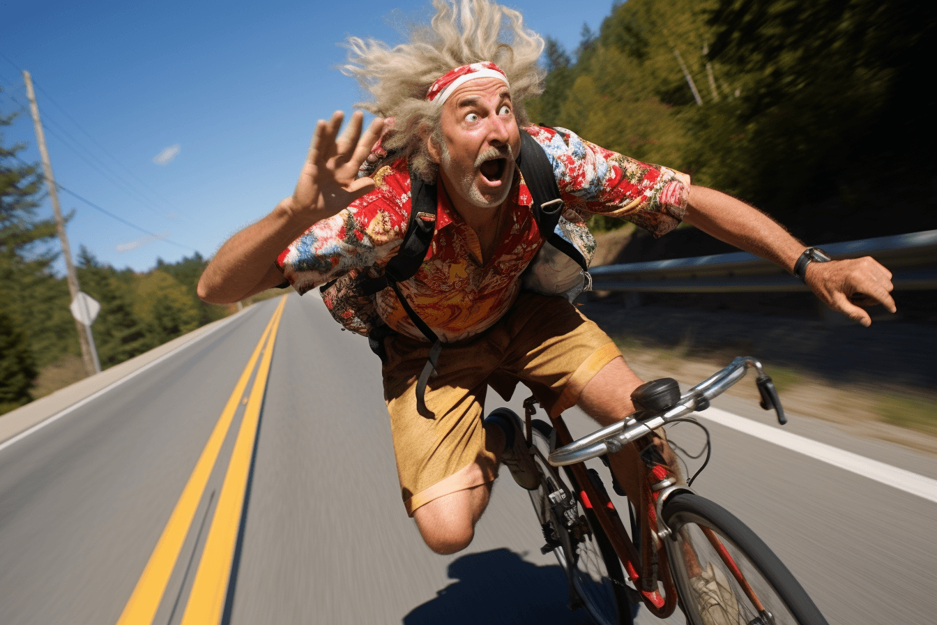 Midjourney: Bicycle Comedy