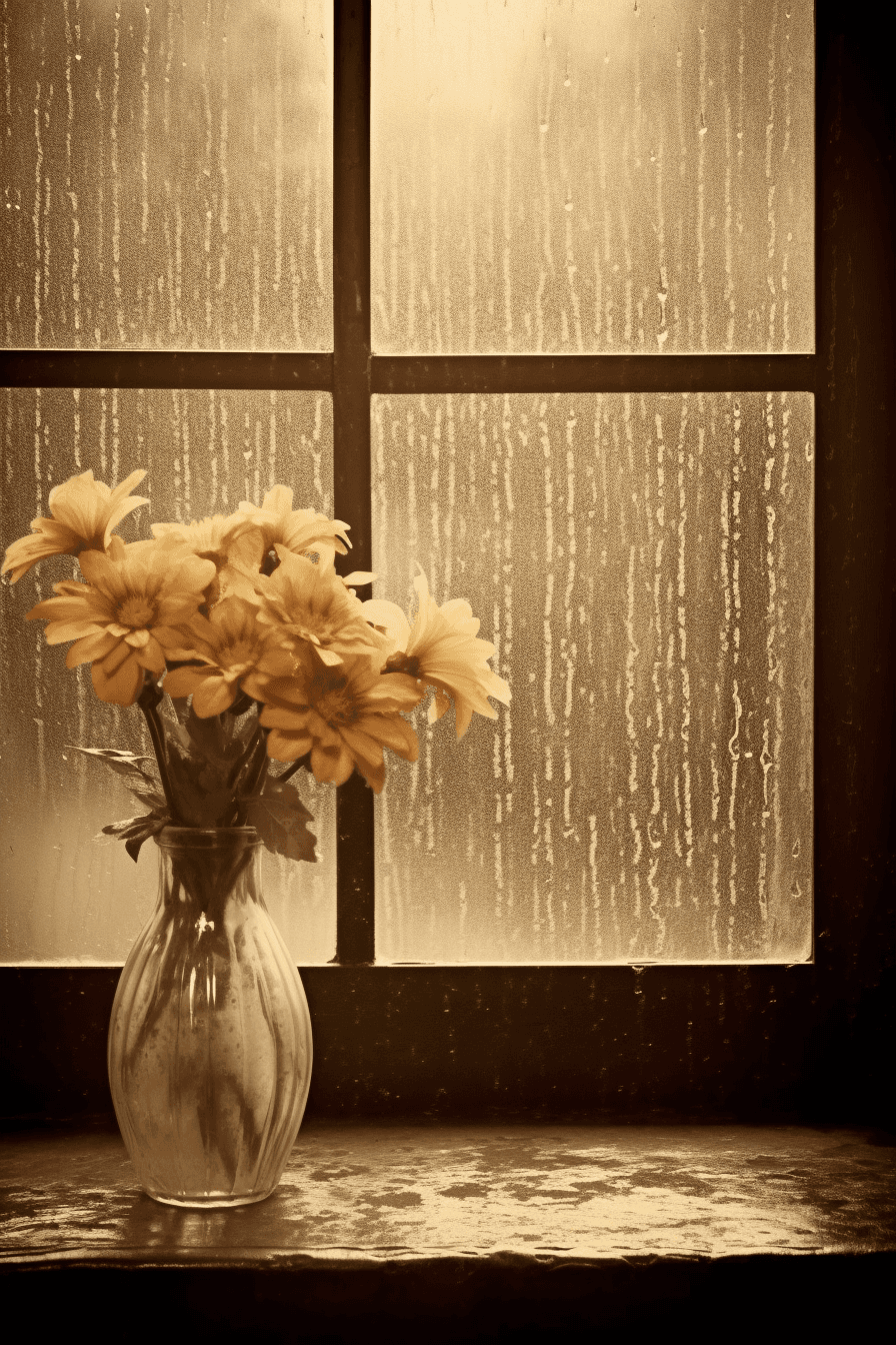 Midjourney: Serene Rain