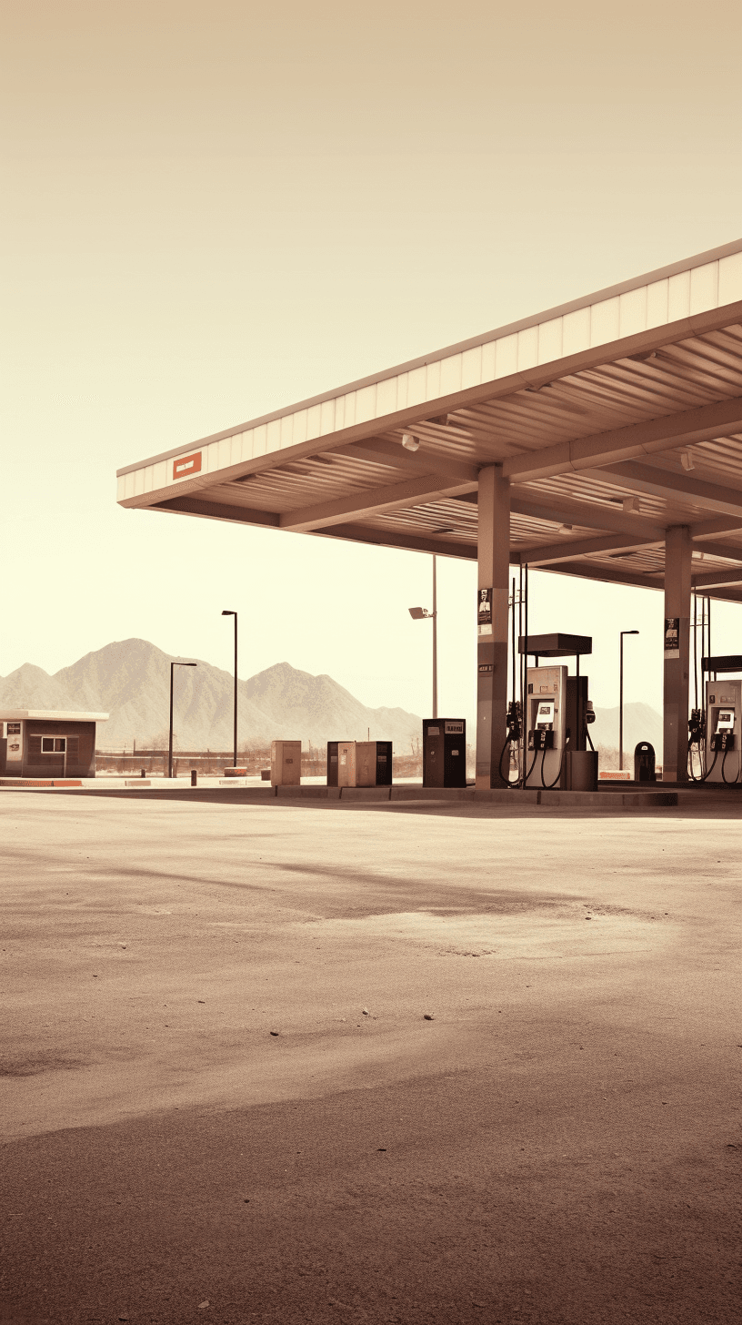Midjourney: Gas Station