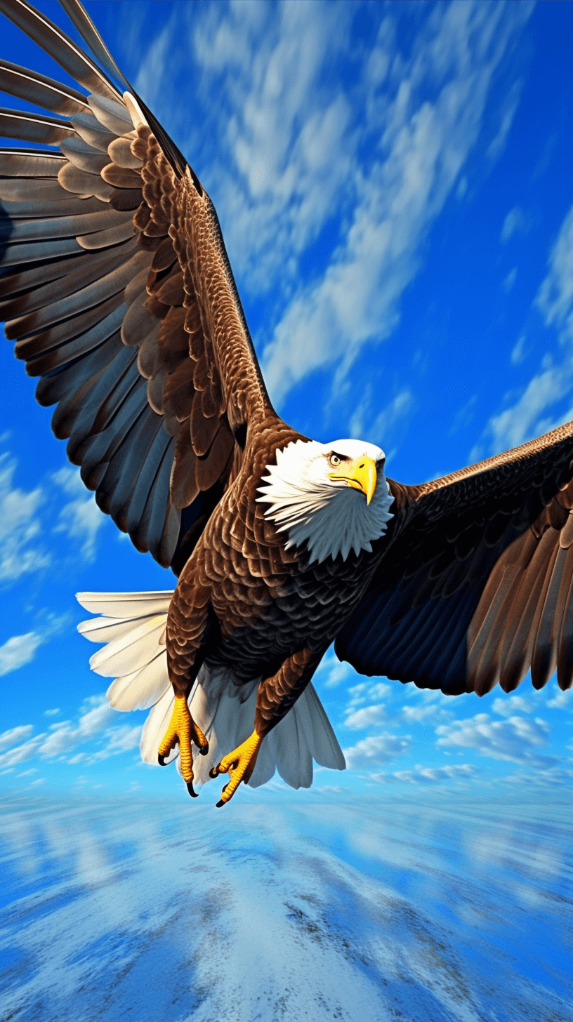 Midjourney: Majestic Eagle Soaring