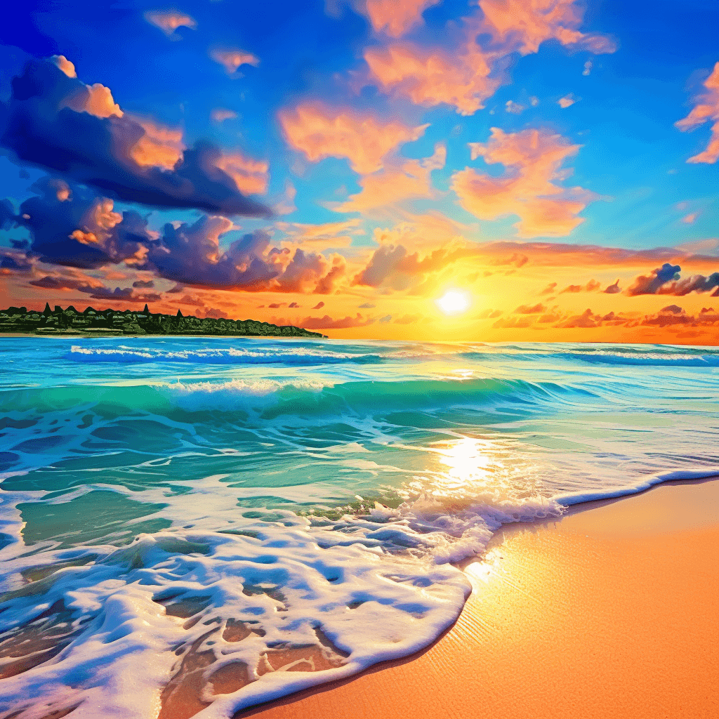 Midjourney: Beach Bliss