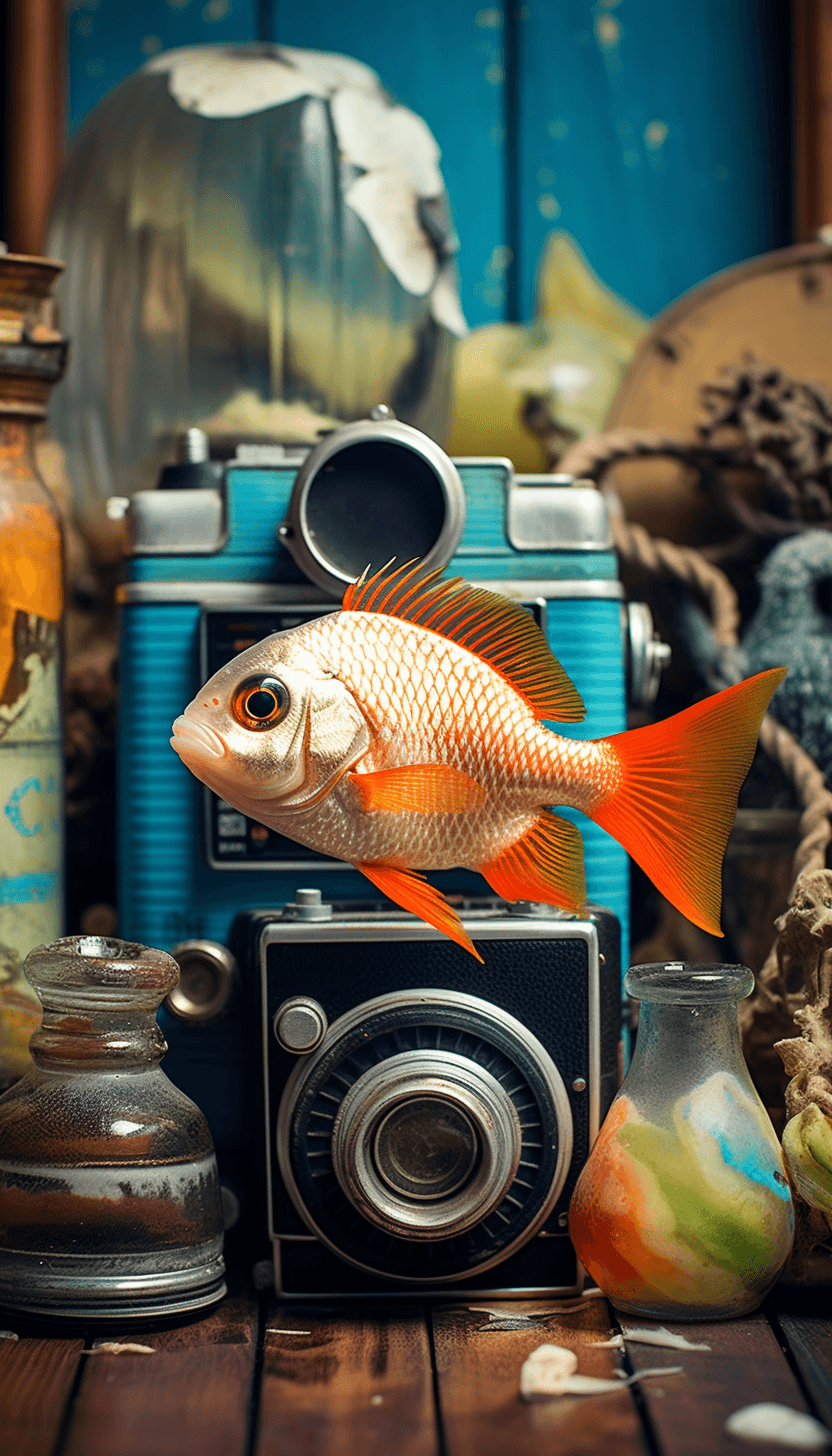 Midjourney: Retro Fish