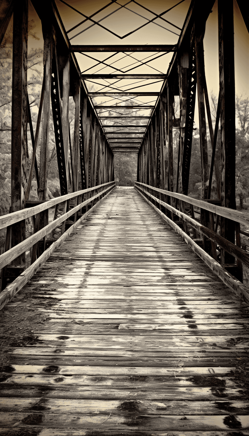 Midjourney: Rustic Bridge