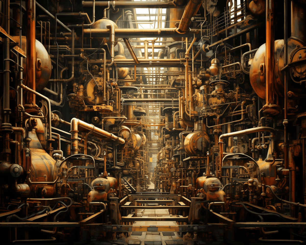 Midjourney: Industrial Contemplation