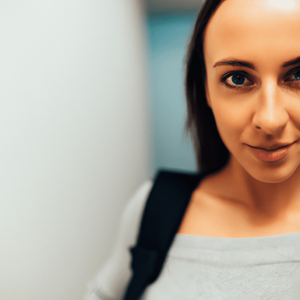 DALLE: Sultry Hiker: A Captivating Portrait in Office Surroundings