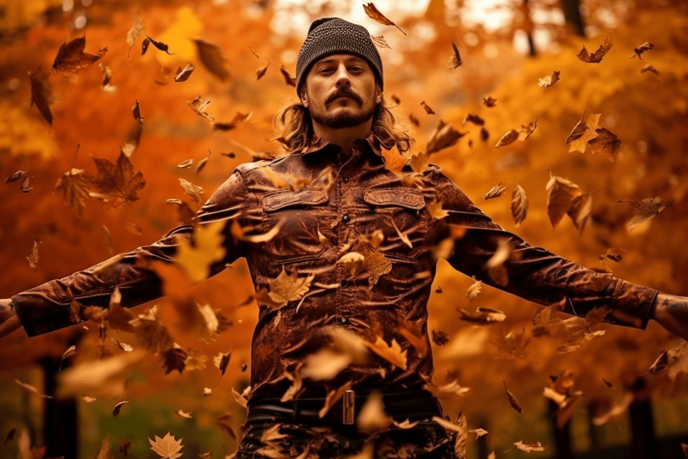 Midjourney: Rebel Chef: Autumn Leaves Photography