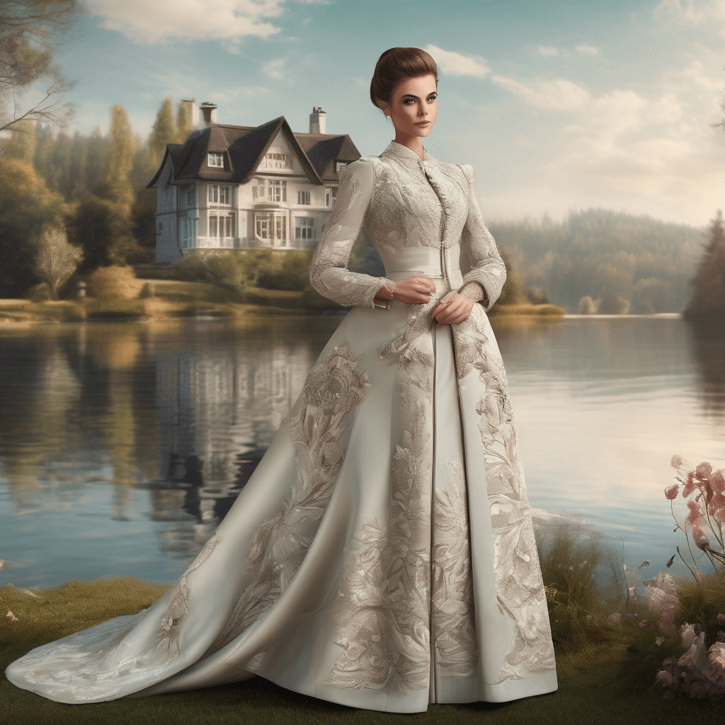 SDXL: Effortless Elegance by the Serene Lake