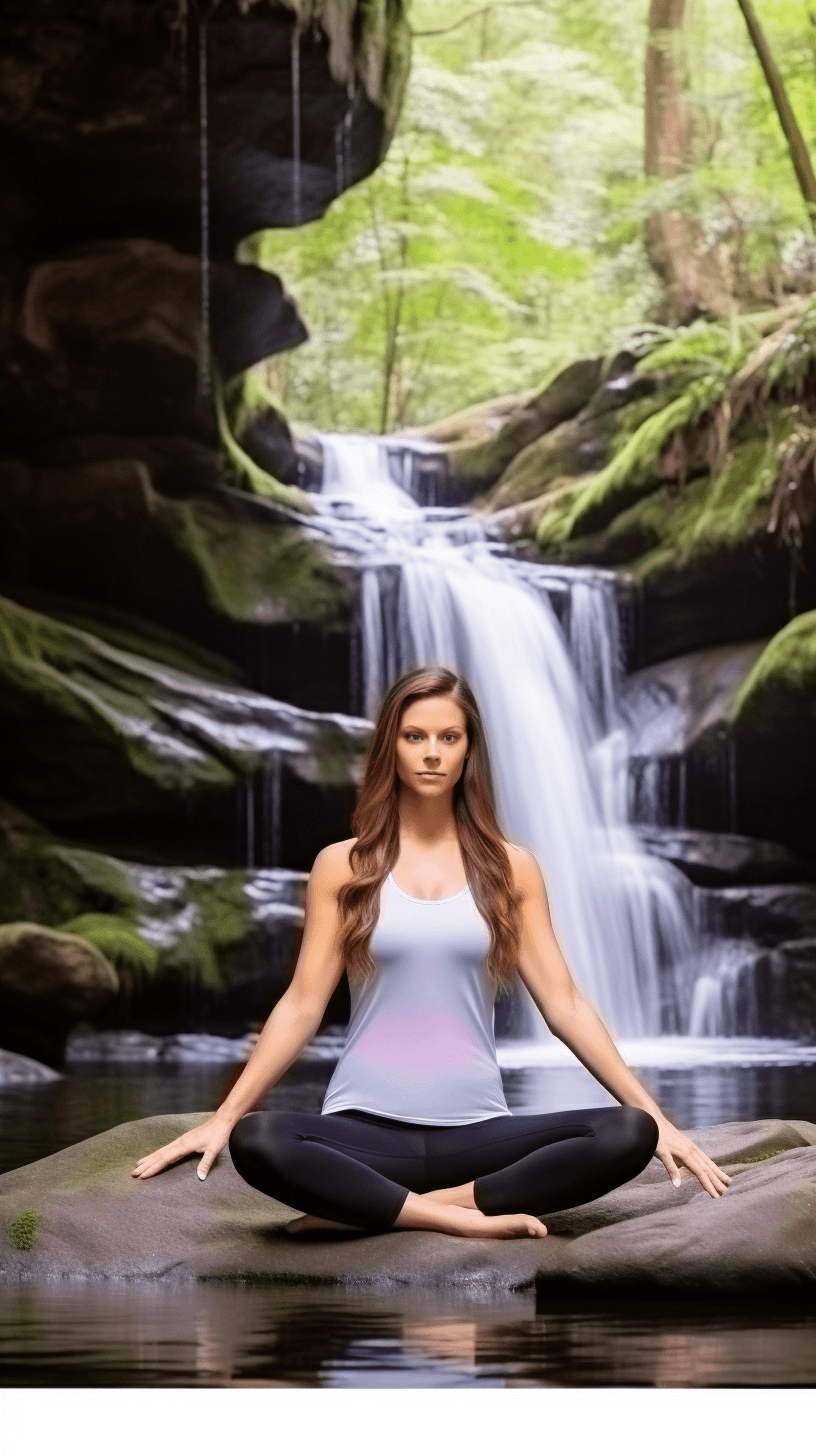 Midjourney: Serene Beauty: Yoga Queen and Catwalk Icon