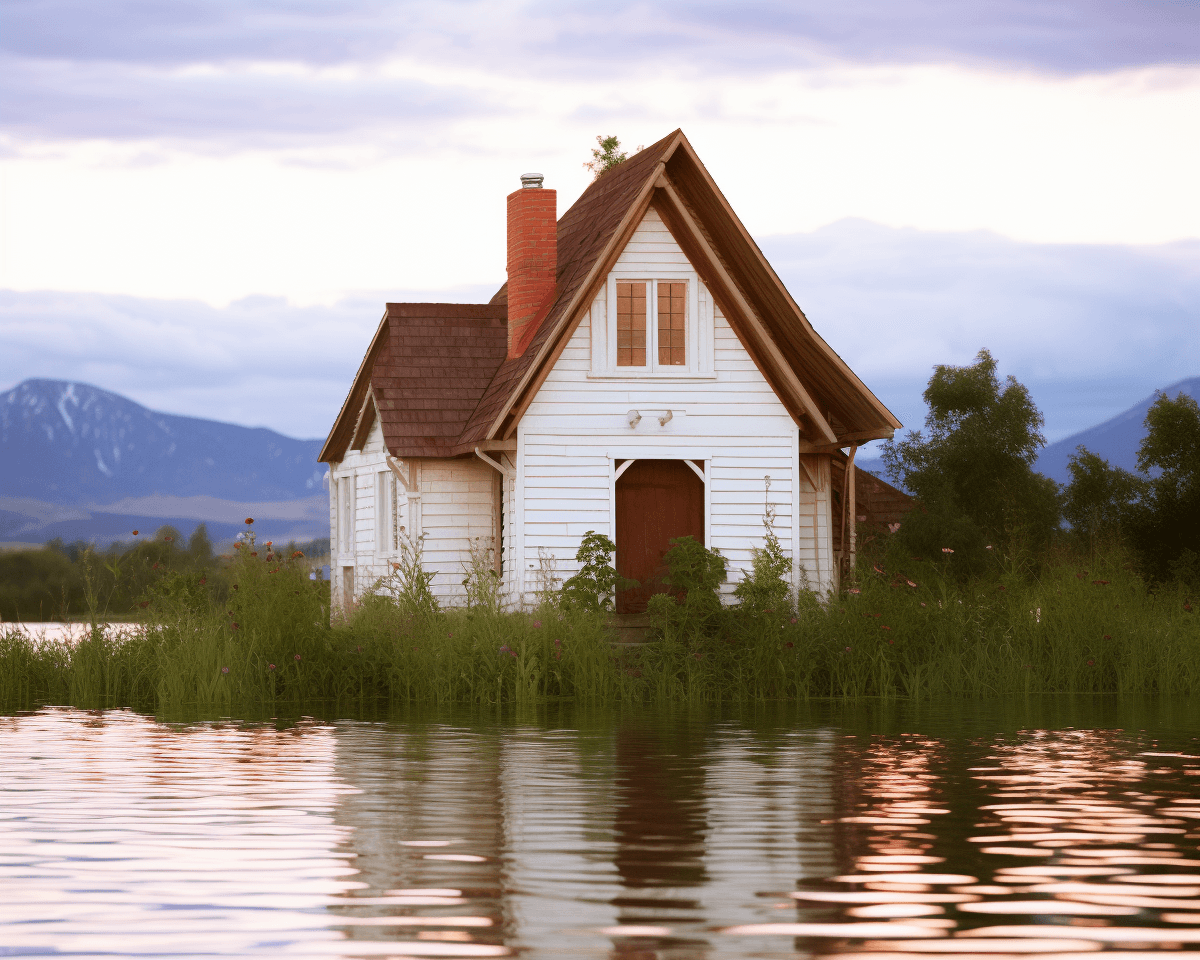 Midjourney: Enchanting Beauty by the Serene Lake