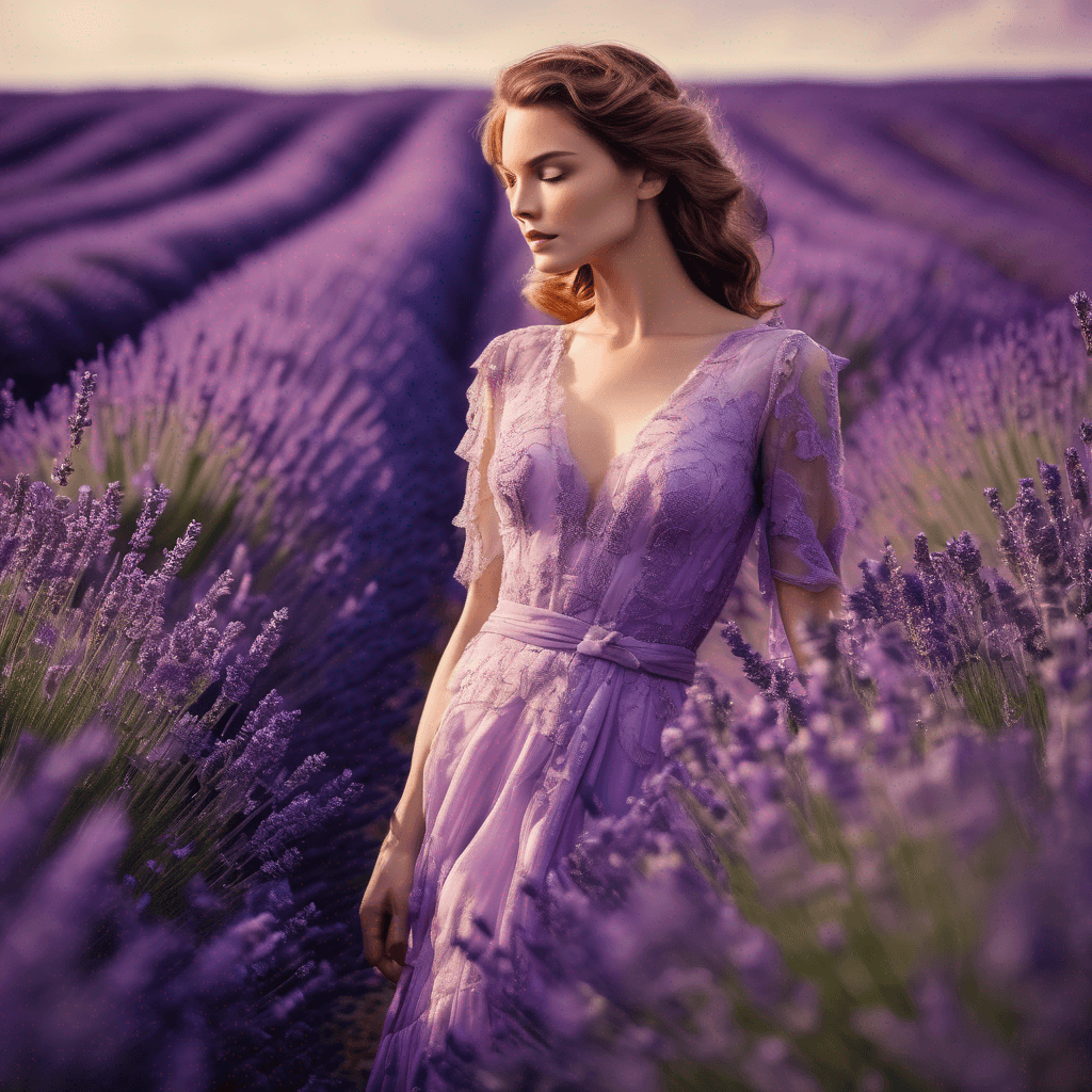 SDXL: Elegance Among Lavender