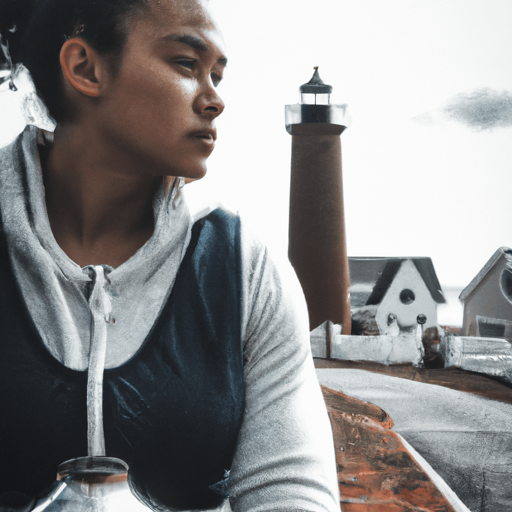 DALLE: Jogger Outfit by the Historic Lighthouse