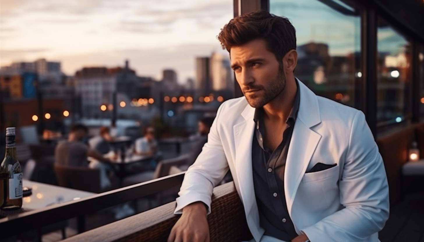 Midjourney: Street Style Beauty: Doctor in Rooftop Chic