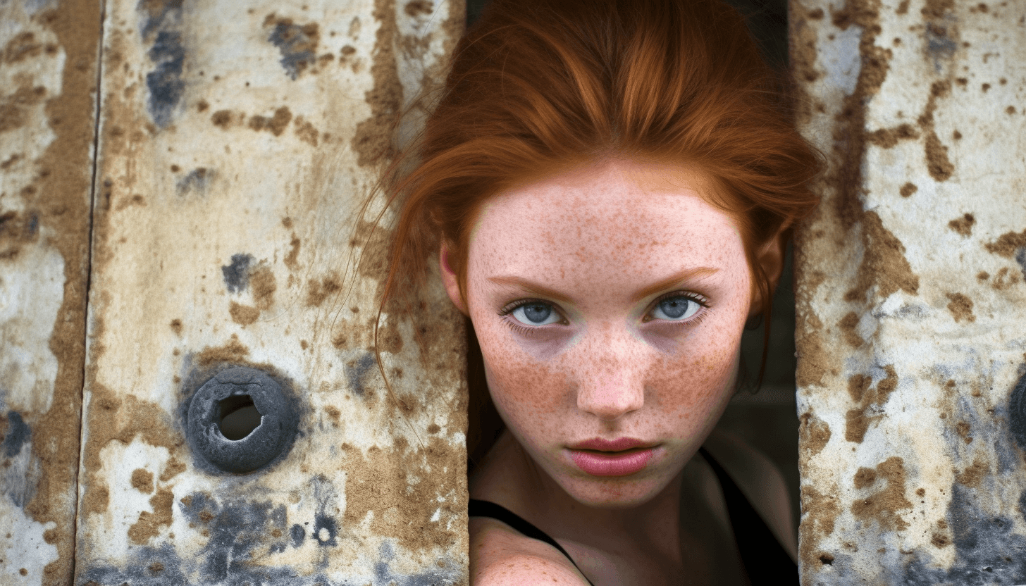 Midjourney: Freckles Amongst Ancient Ruins
