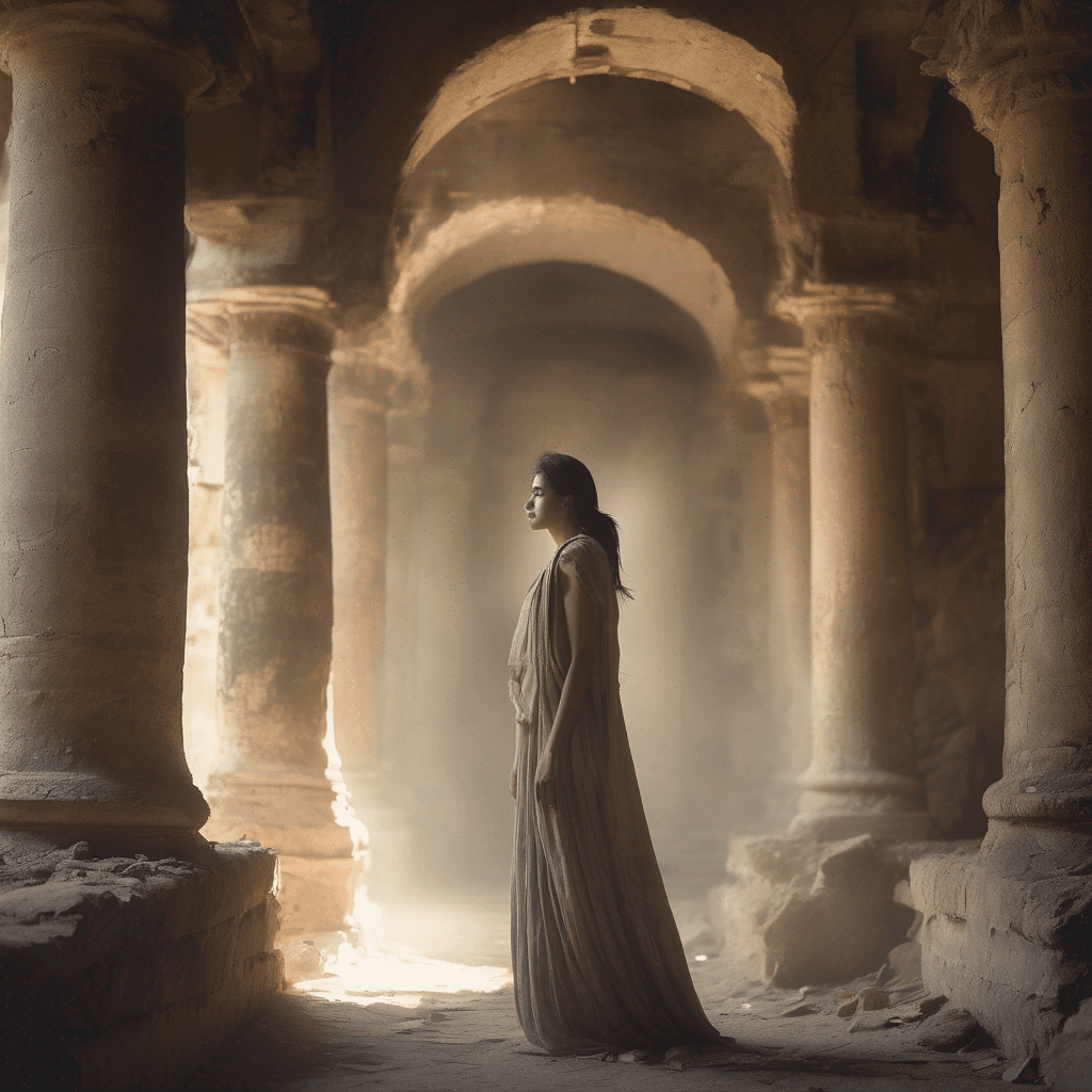 SDXL: Silent Reflections: Amidst Ancient Ruins