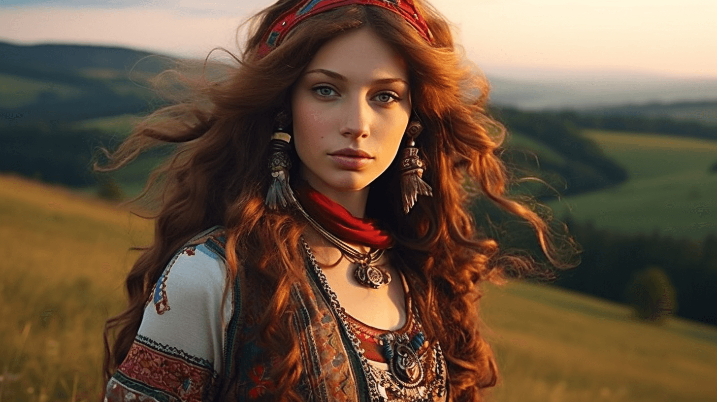 Midjourney: Bohemian Realism: Rolling Hills in Close-Up