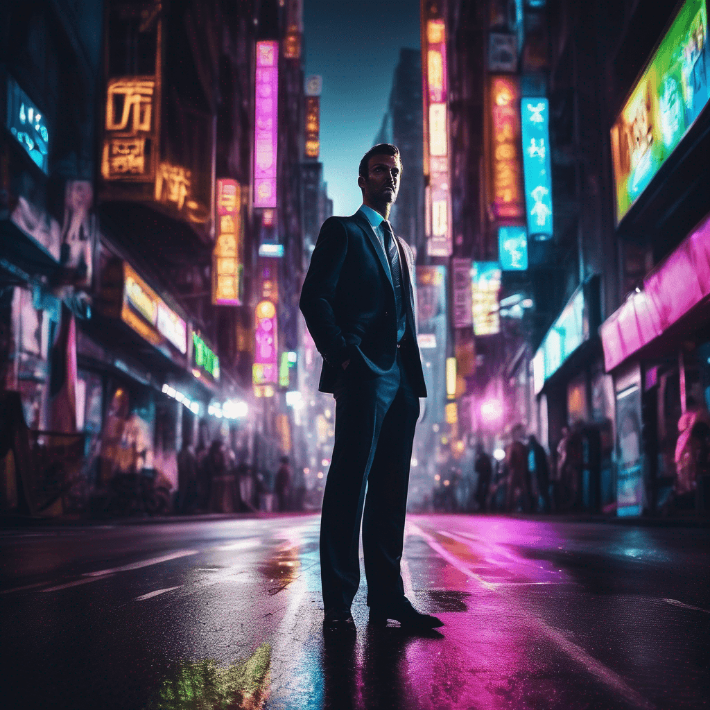 SDXL: Neon-Clad Visionary