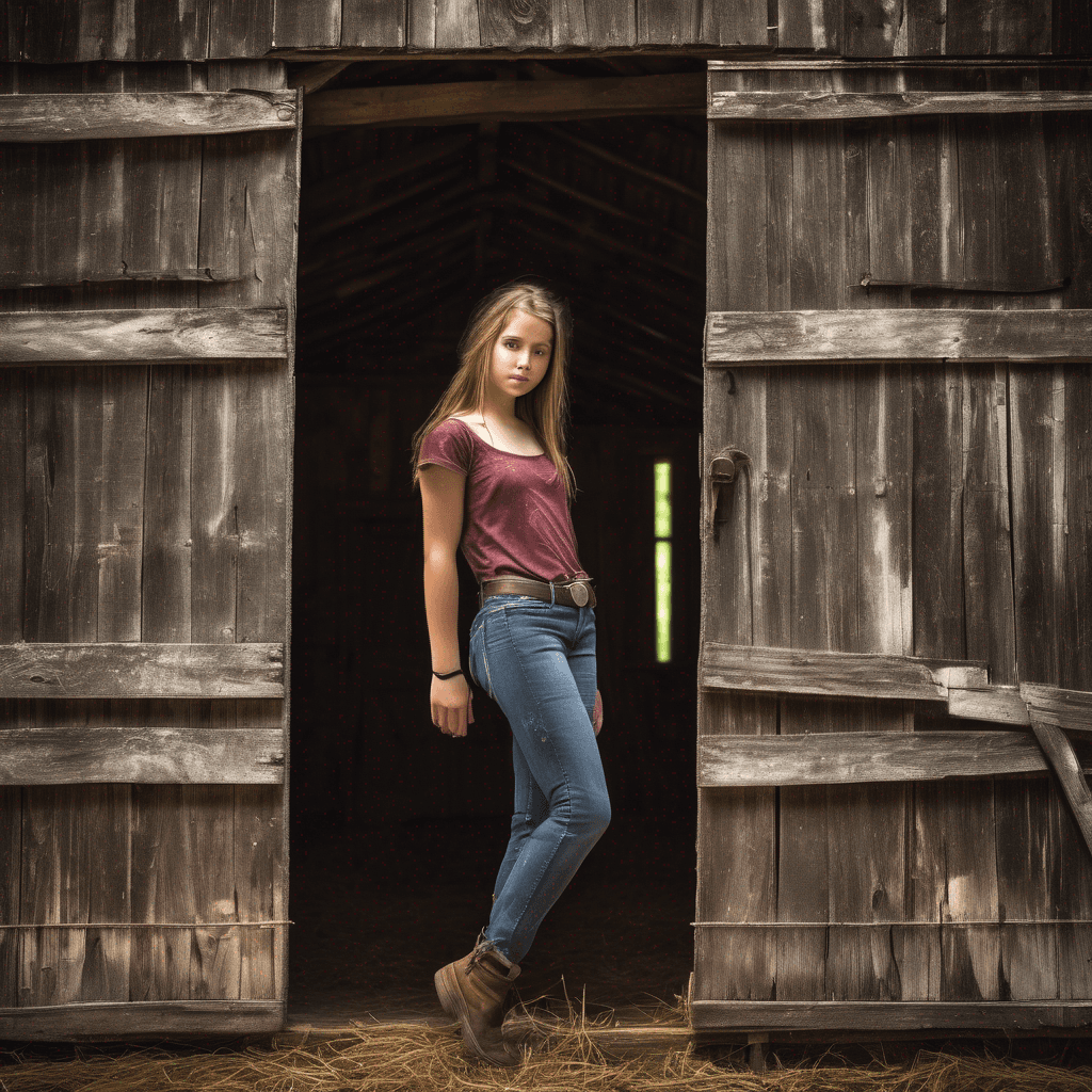 SDXL: Rustic Elegance: A Teens Natural Beauty