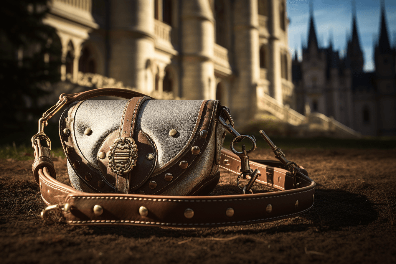 Midjourney: Timeless Elegance: Accessories and Castle Unite