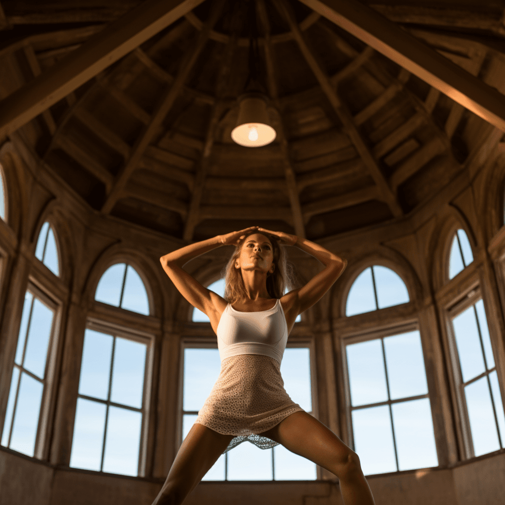 Midjourney: Yoga Elegance at the Historic Lighthouse