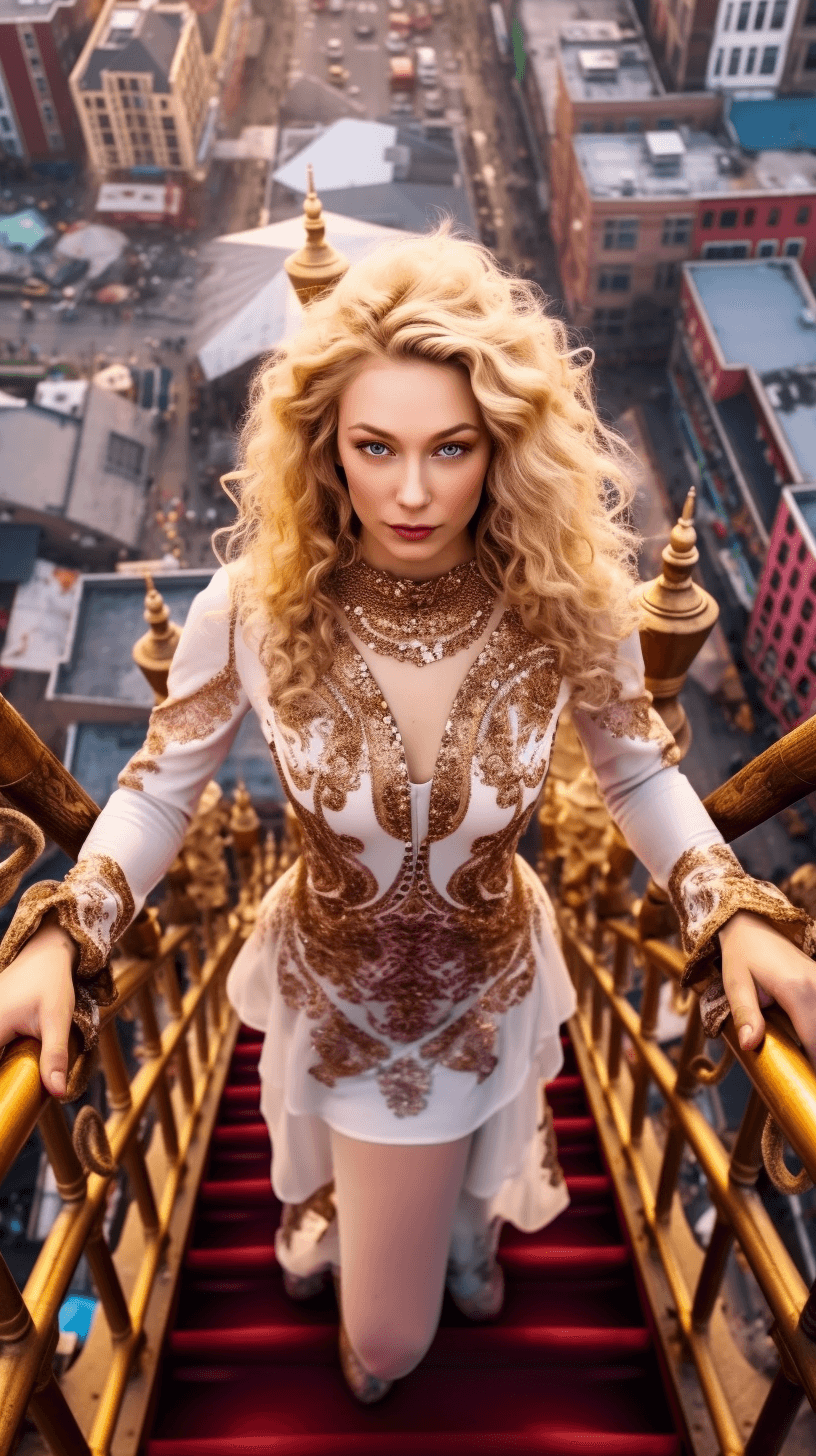 Midjourney: Celestial Elegance: Capturing Aerial City Views