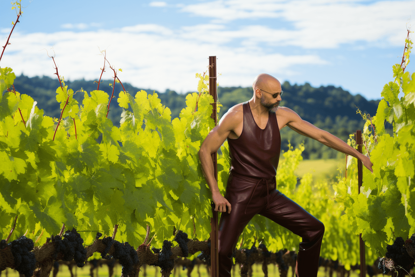 Midjourney: Passionate Foodie in Vineyard and Winery