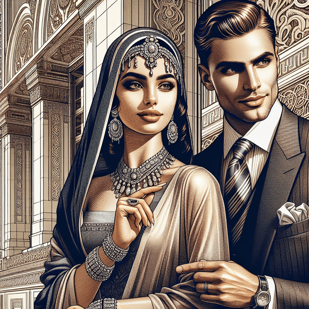 DALLE: High Fashion Couple: Art Deco Elegance