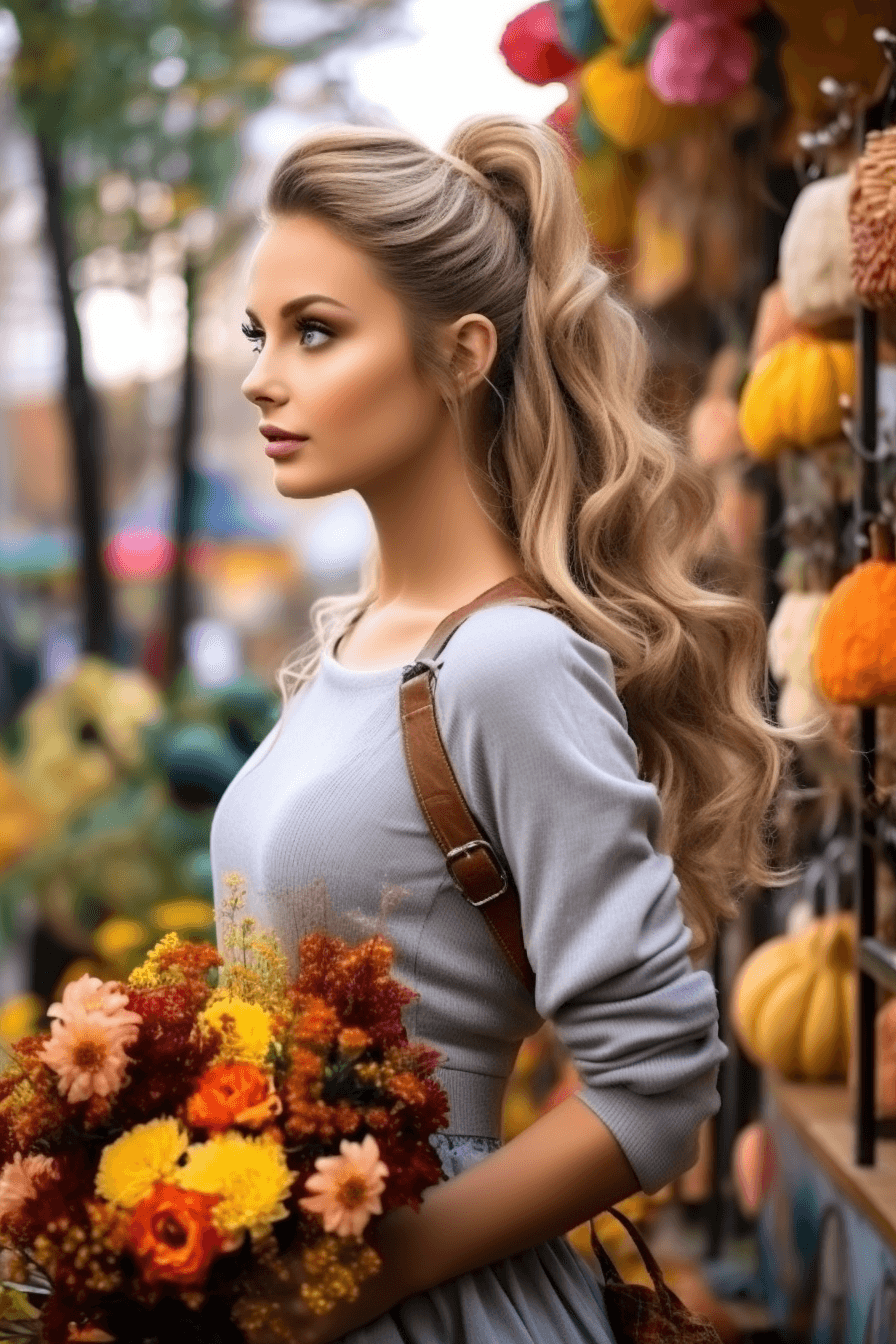 Midjourney: Autumn Beauty: Model & Gardener on the Runway