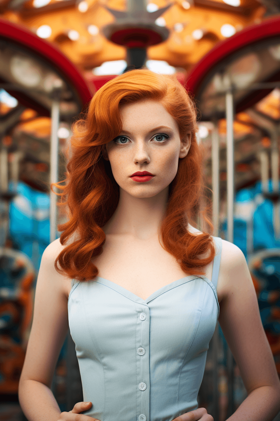 Midjourney: The Redhead Scientist: An Award-Winning Capture