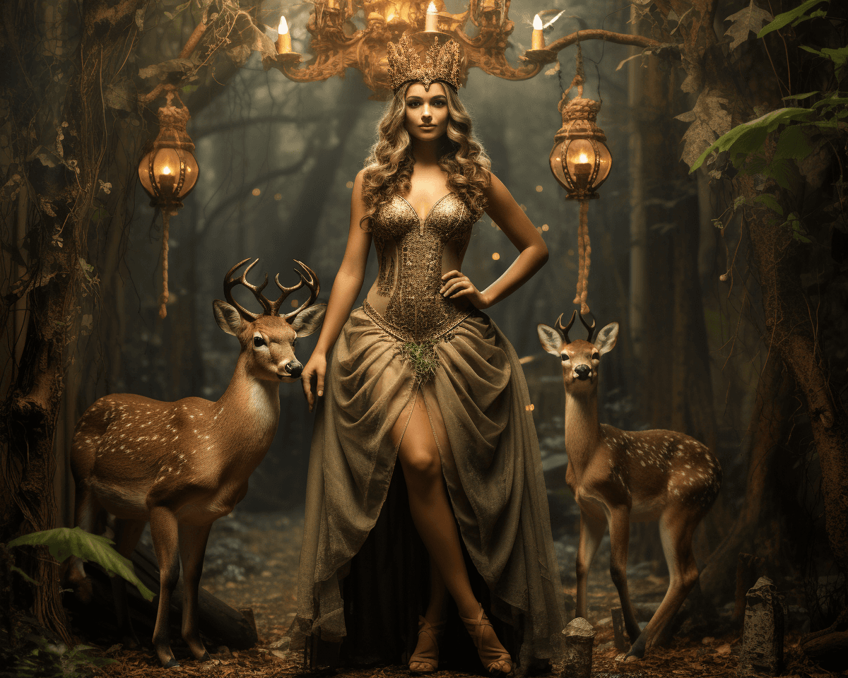 Midjourney: Enchanted Forest Teacher: Award-Winning Catwalk Queen