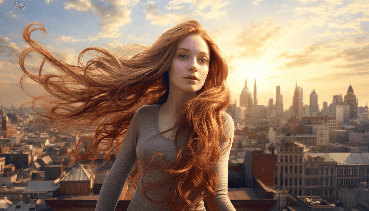 Midjourney: Retired Elegance Overlooking the City