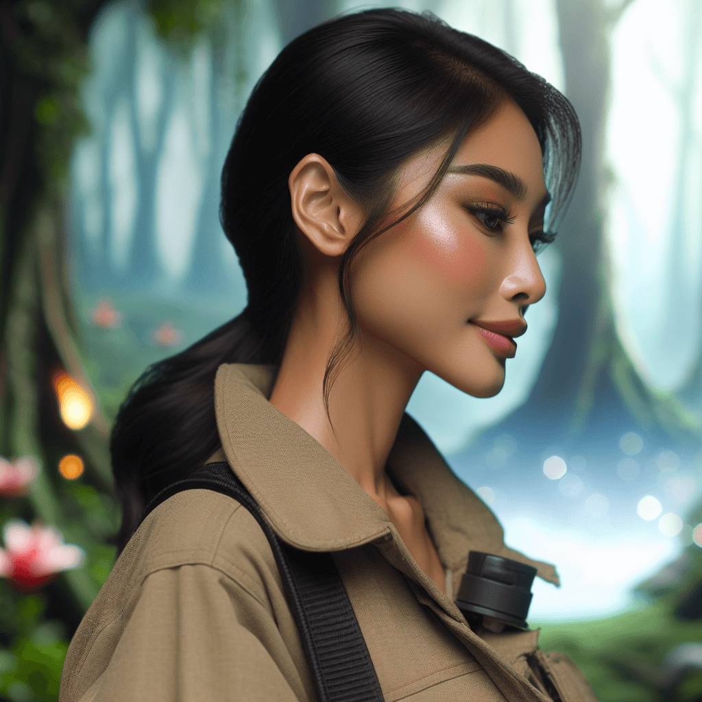 DALLE: Radiant Firefighter in Enchanting Forest