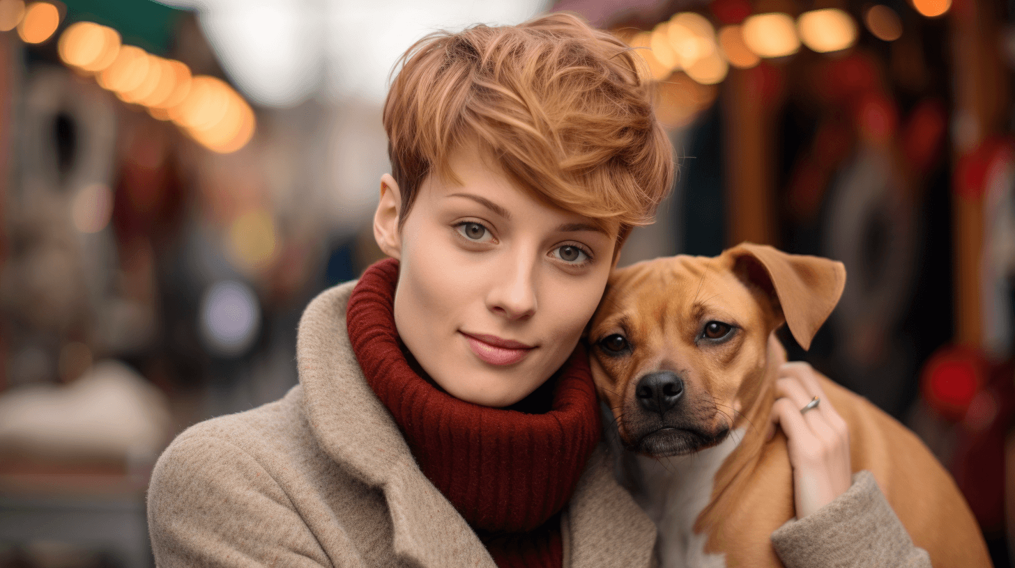 Midjourney: Christmas Market Beauty with a Love for Animals