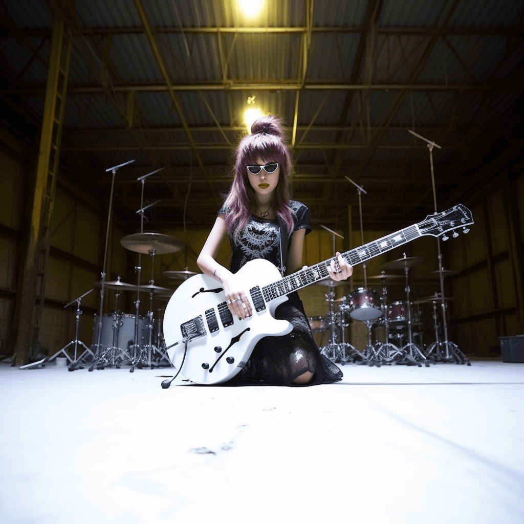 Midjourney: Rebel Spirit in Industrial Setting