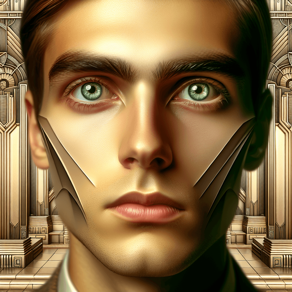 DALLE: Art Deco Bookworm